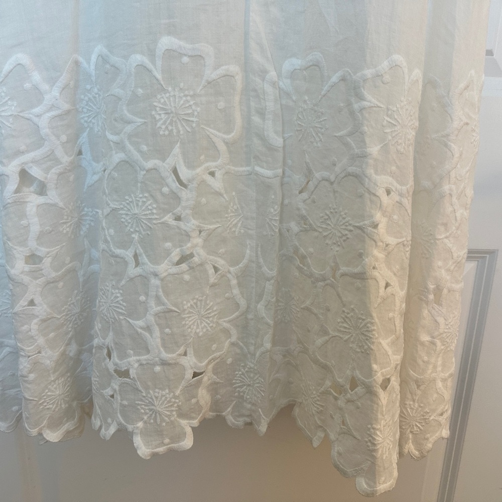 Veronica Beard Cream Eyelet Maxi Dress - Picture 5 of 8